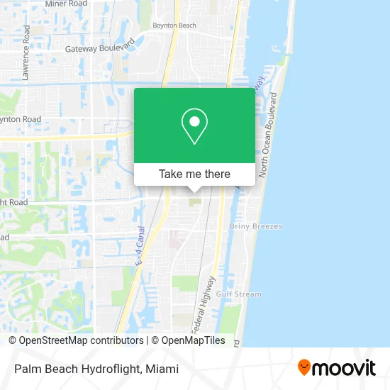 Palm Beach Hydroflight map