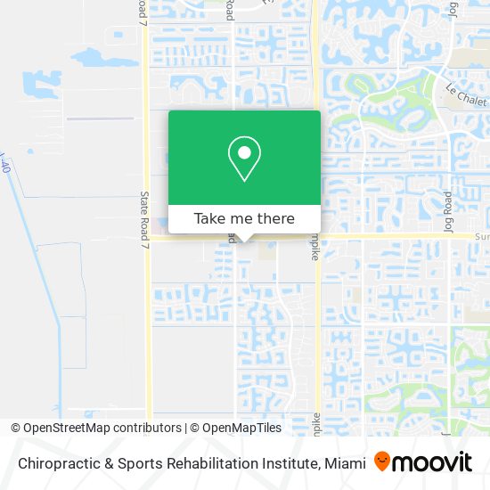 Chiropractic & Sports Rehabilitation Institute map