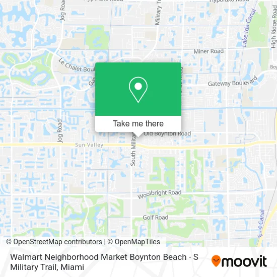 Walmart Neighborhood Market Boynton Beach - S Military Trail map