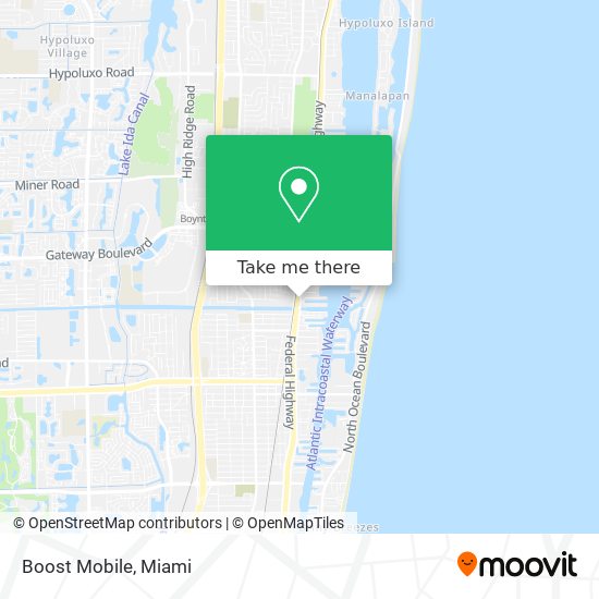 Mapa de Boost Mobile