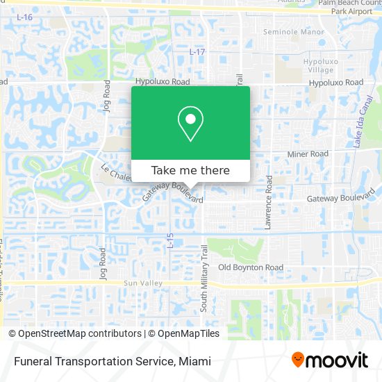 Funeral Transportation Service map