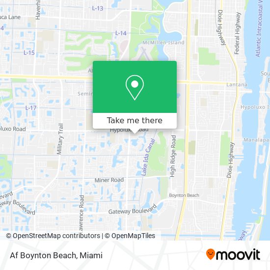 Af Boynton Beach map