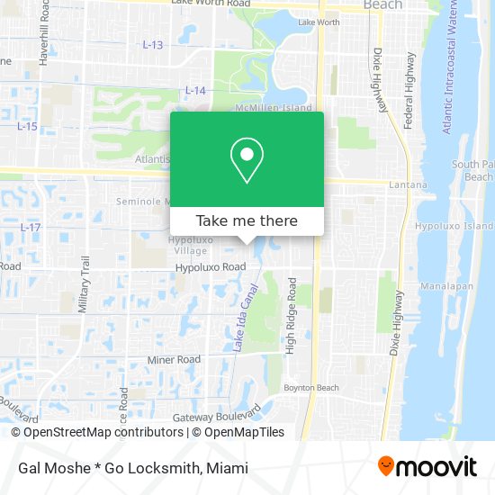 Gal Moshe * Go Locksmith map