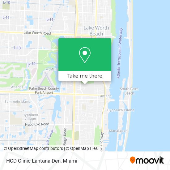 Mapa de HCD Clinic Lantana Den
