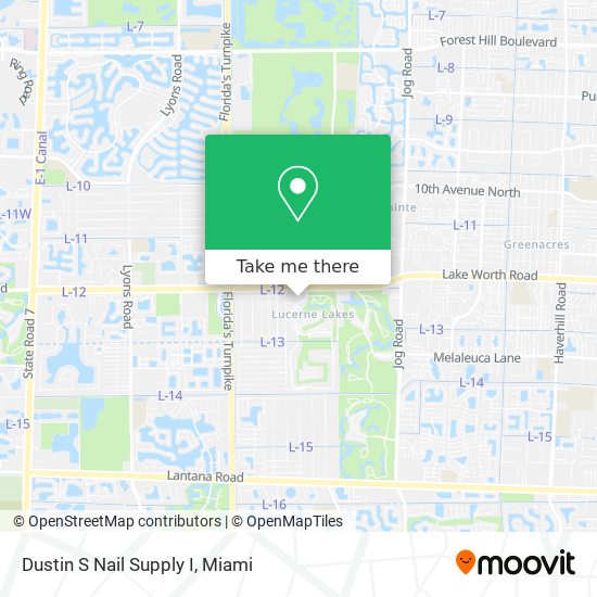Dustin S Nail Supply I map