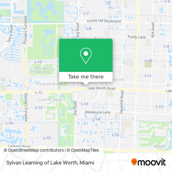 Sylvan Learning of Lake Worth map