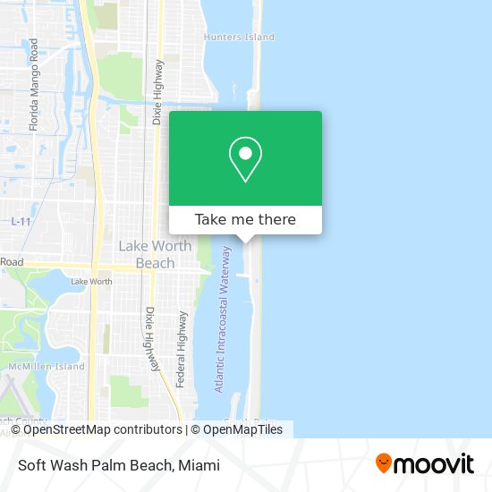 Soft Wash Palm Beach map