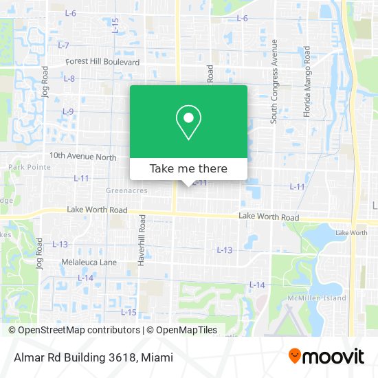 Almar Rd Building 3618 map