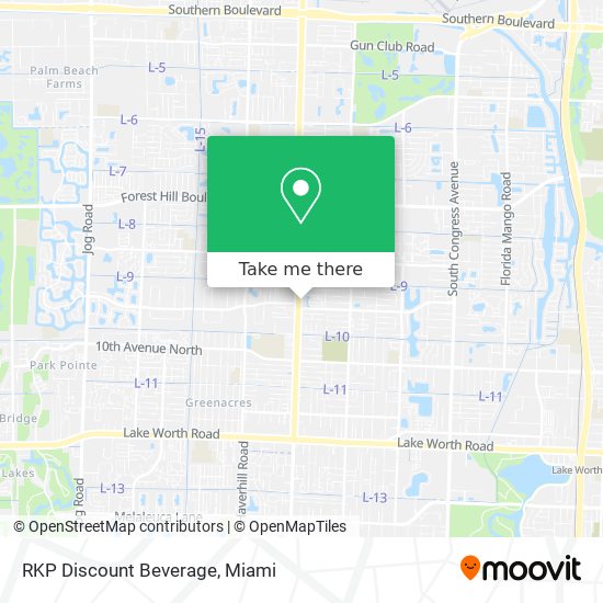 RKP Discount Beverage map