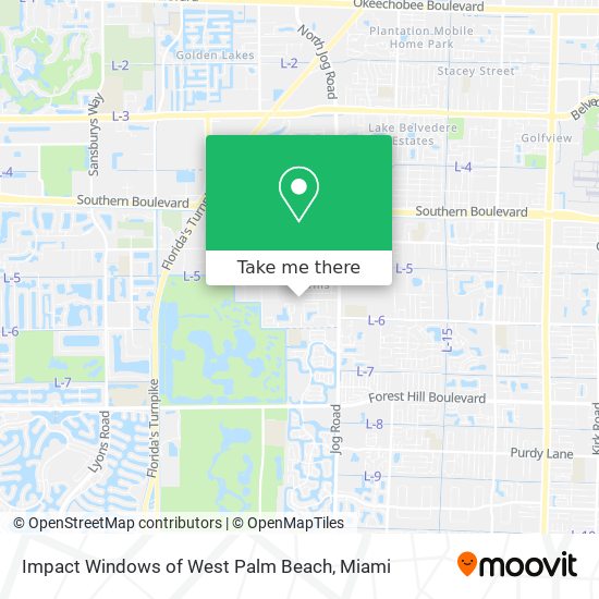Mapa de Impact Windows of West Palm Beach