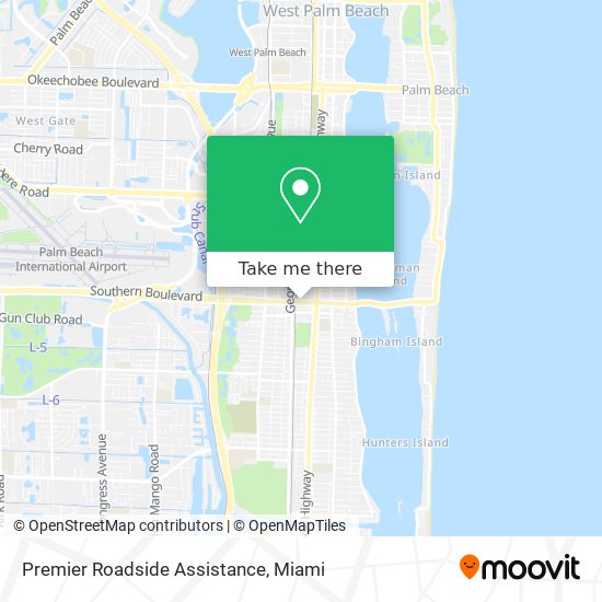 Premier Roadside Assistance map