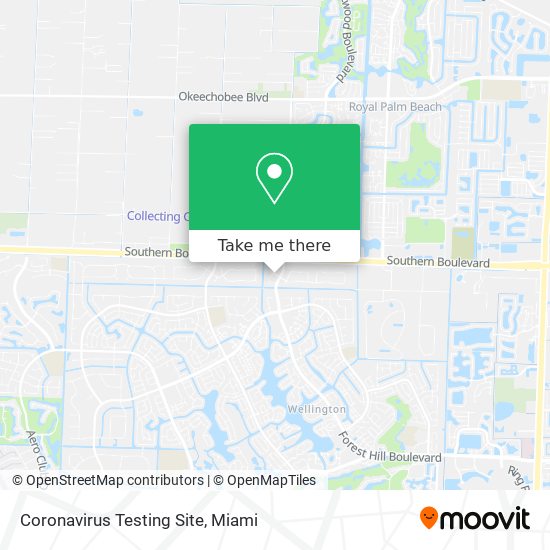 Coronavirus Testing Site map