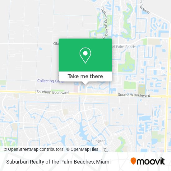 Suburban Realty of the Palm Beaches map
