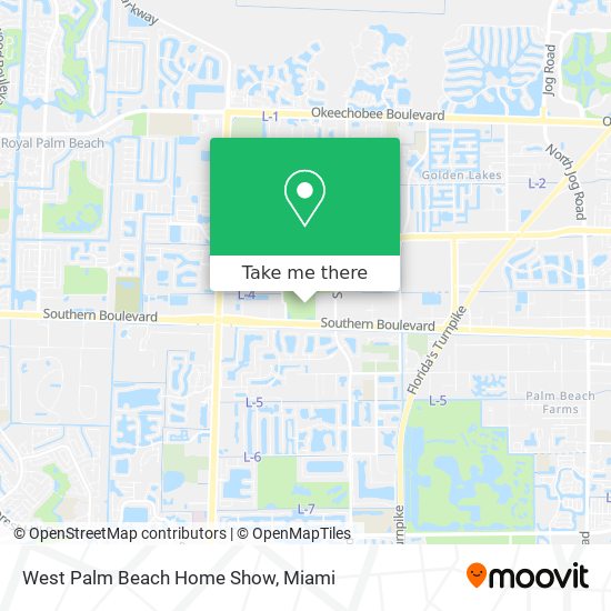 West Palm Beach Home Show map