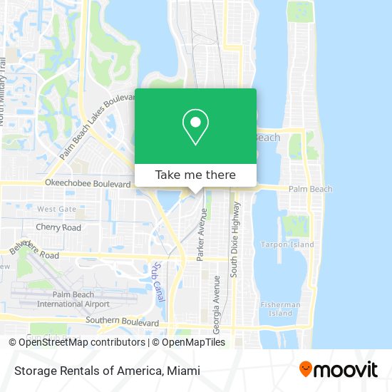 Mapa de Storage Rentals of America