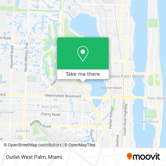 Outlet West Palm map