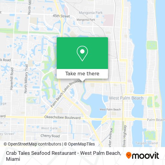 Mapa de Crab Tales Seafood Restaurant - West Palm Beach