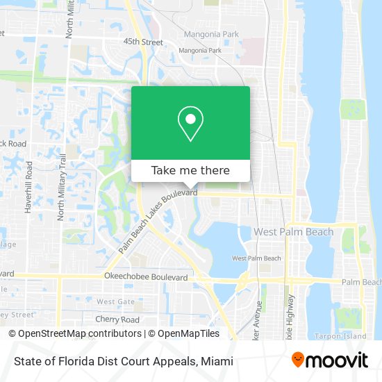 State of Florida Dist Court Appeals map