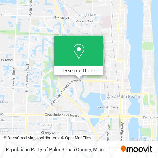 Republican Party of Palm Beach County map