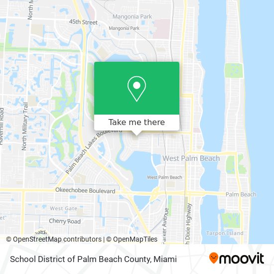 School District of Palm Beach County map