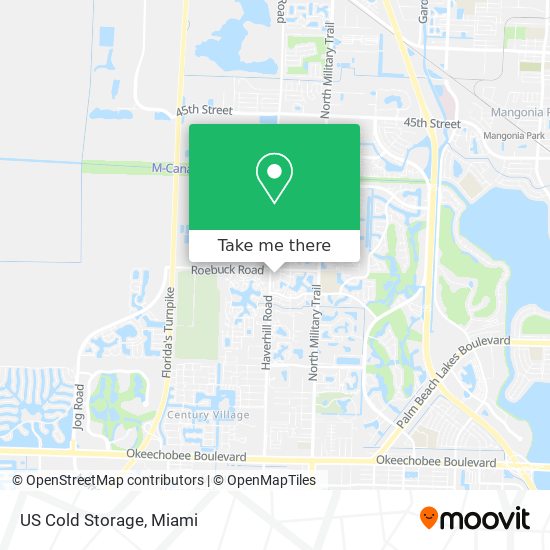 Mapa de US Cold Storage