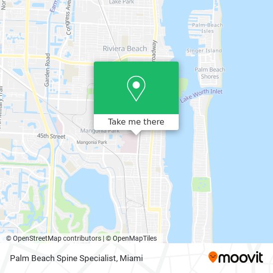Mapa de Palm Beach Spine Specialist