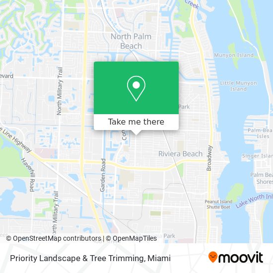 Mapa de Priority Landscape & Tree Trimming