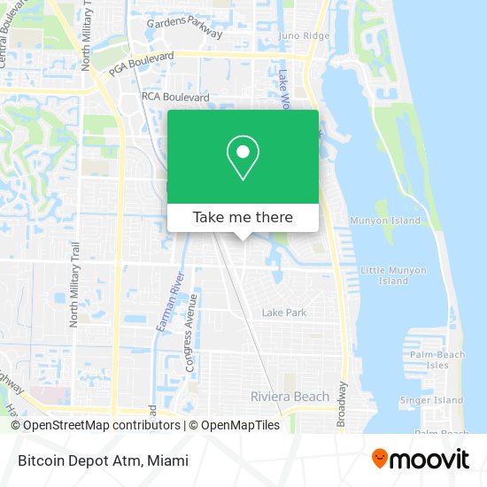 Mapa de Bitcoin Depot Atm