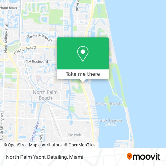 Mapa de North Palm Yacht Detailing