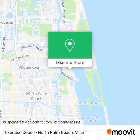 Exercise Coach - North Palm Beach map