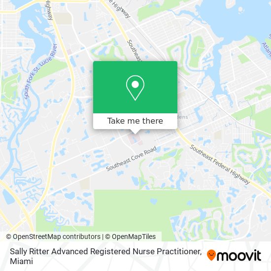 Sally Ritter Advanced Registered Nurse Practitioner map