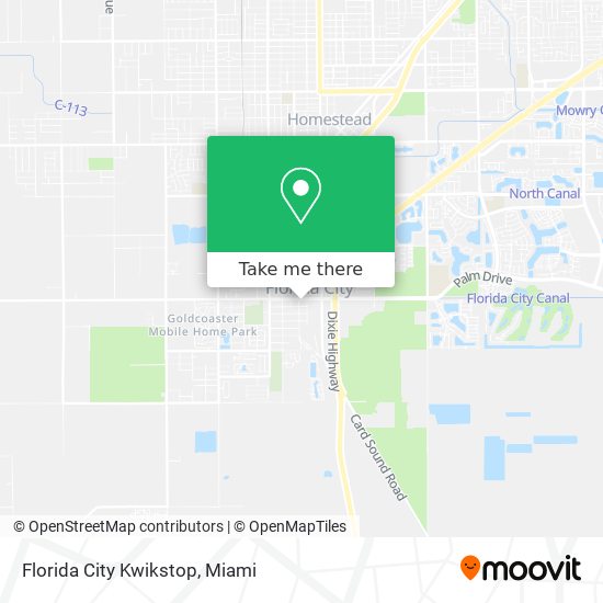 Mapa de Florida City Kwikstop