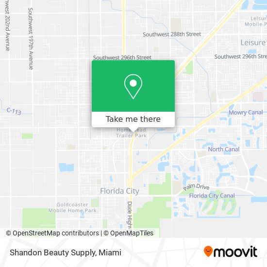 Mapa de Shandon Beauty Supply