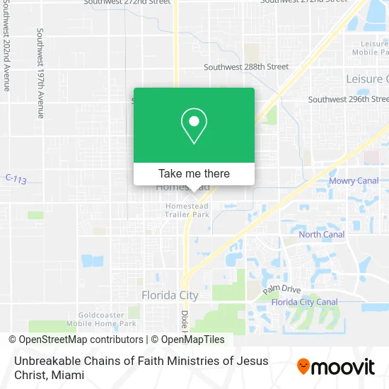 Unbreakable Chains of Faith Ministries of Jesus Christ map