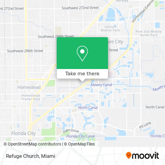 Refuge Church map