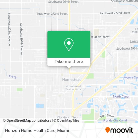 Horizon Home Health Care map