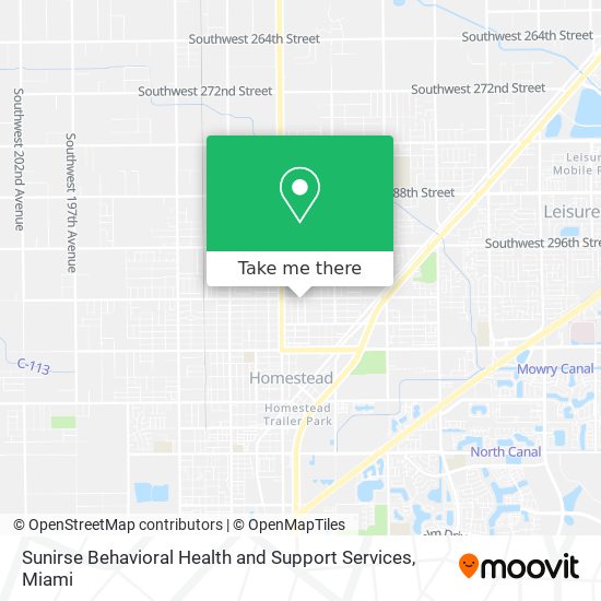 Mapa de Sunirse Behavioral Health and Support Services