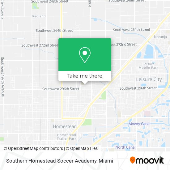 Mapa de Southern Homestead Soccer Academy