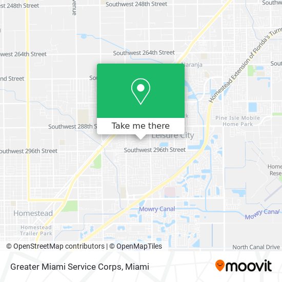 Greater Miami Service Corps map