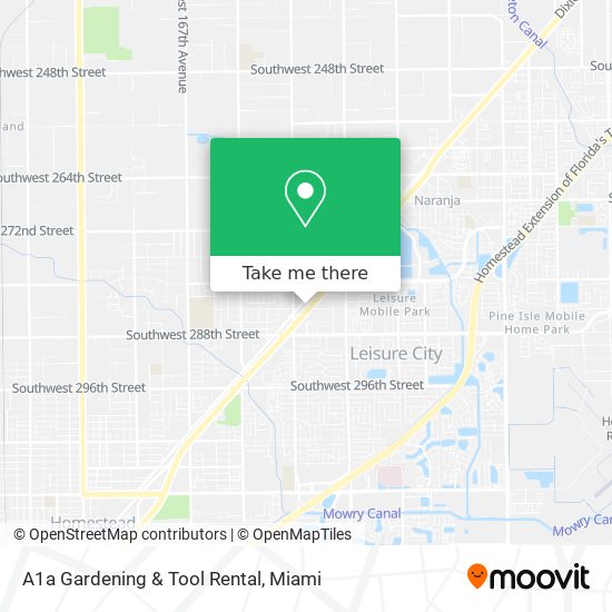 A1a Gardening & Tool Rental map