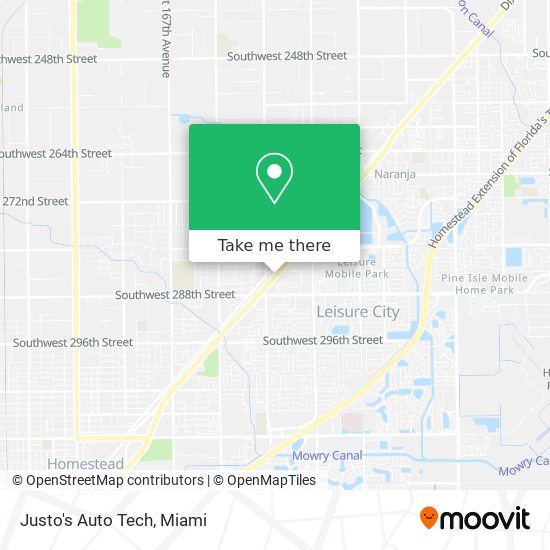 Justo's Auto Tech map