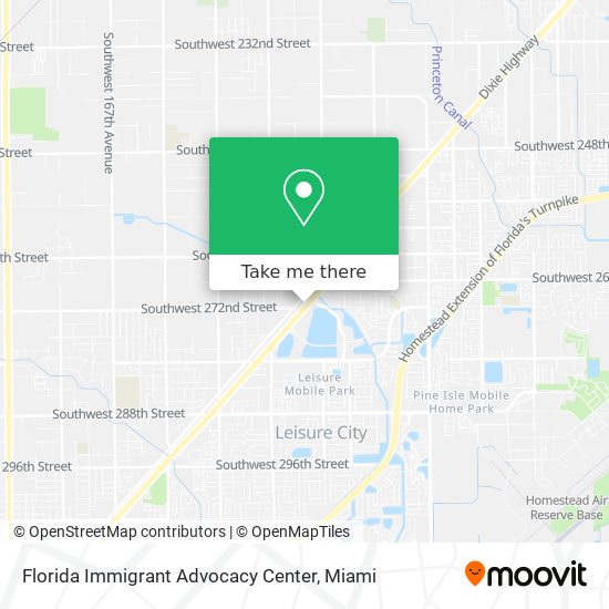 Mapa de Florida Immigrant Advocacy Center