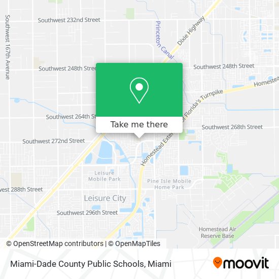 Mapa de Miami-Dade County Public Schools