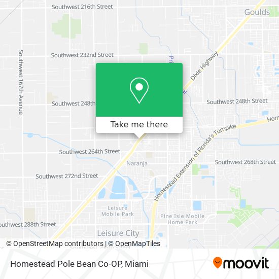 Homestead Pole Bean Co-OP map
