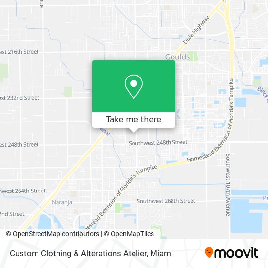 Custom Clothing & Alterations Atelier map