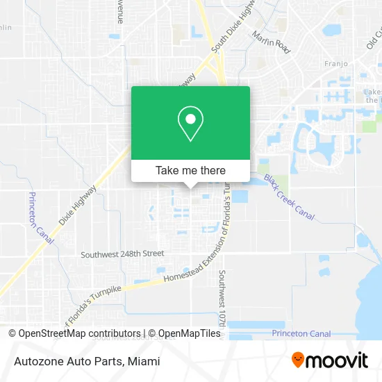 Autozone Auto Parts map