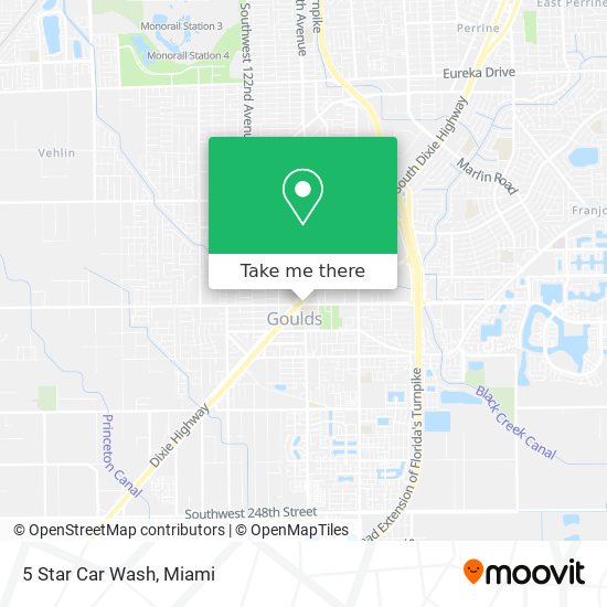 5 Star Car Wash map