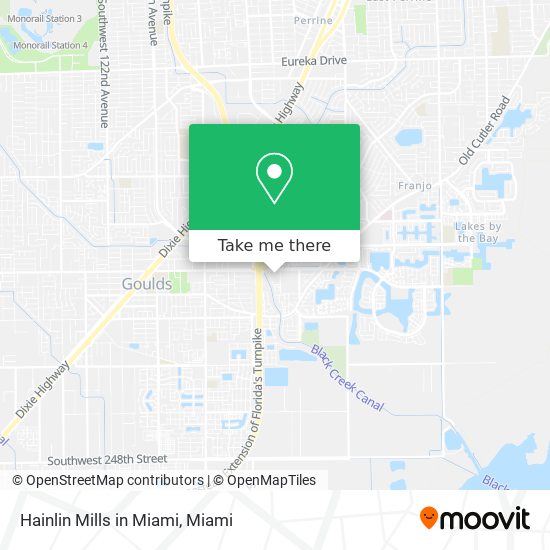 Hainlin Mills in Miami map