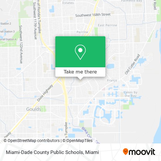 Mapa de Miami-Dade County Public Schools