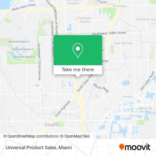 Universal Product Sales map